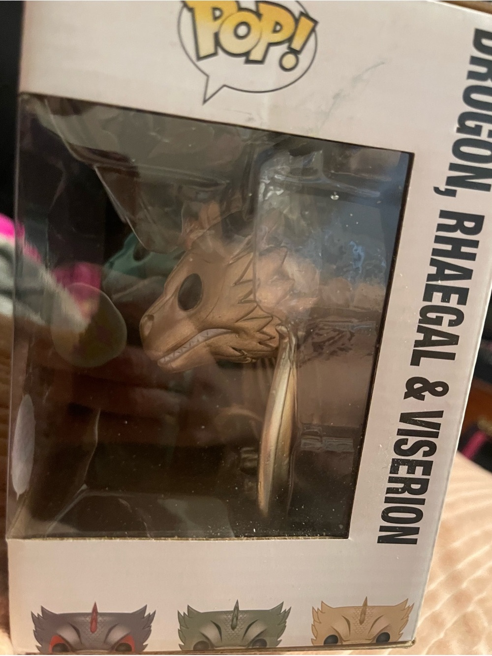 Funko Game of Thrones Metallic Teal and Gold Drogon Vinyl Figure - Picture 3 of 7